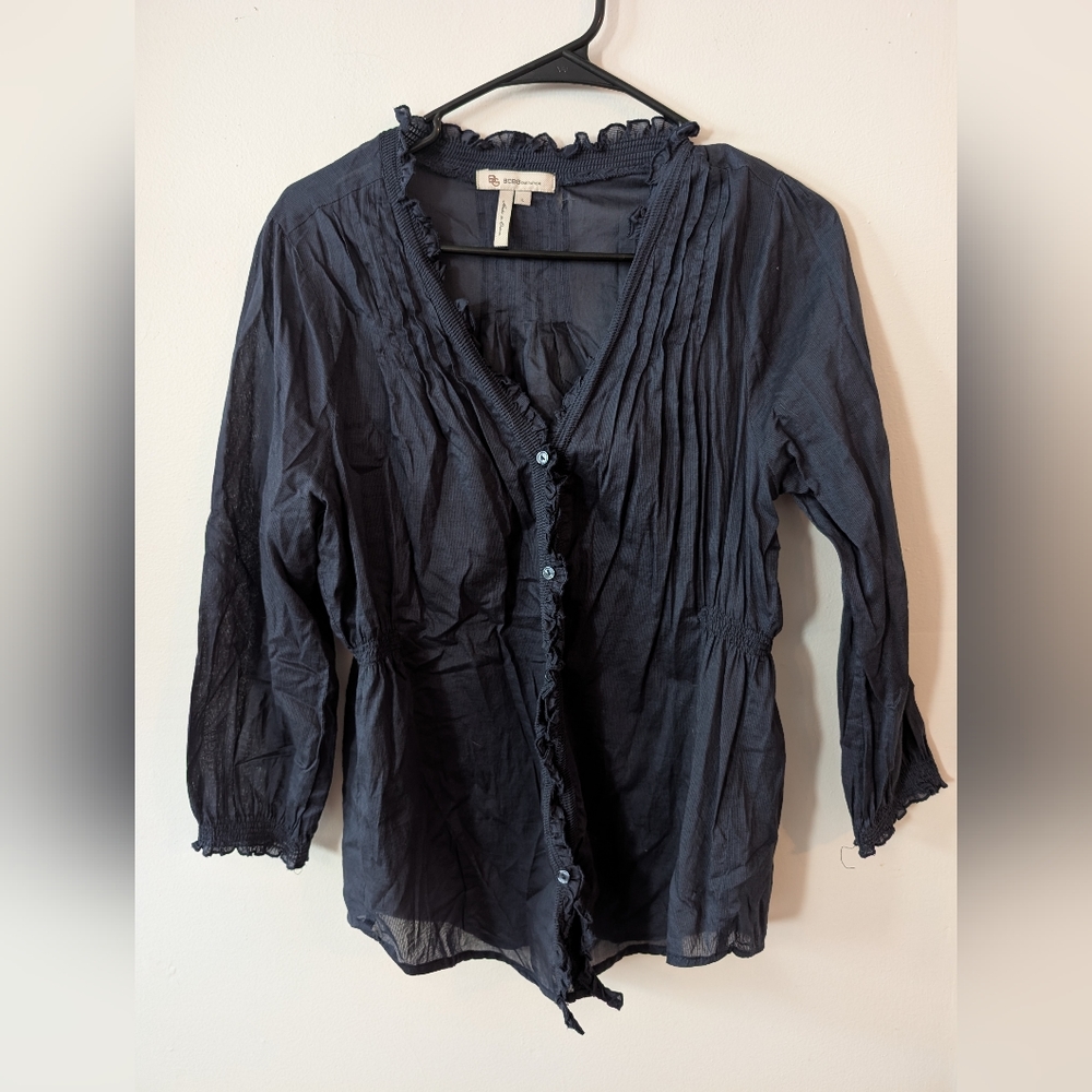 3‎ For $12 Clearance BCBGeneration Button Down Cotton Top